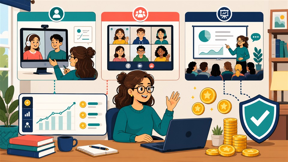 How UK Tutors Can Earn Through 1:1 Lessons, Group Sessions and Masterclasses